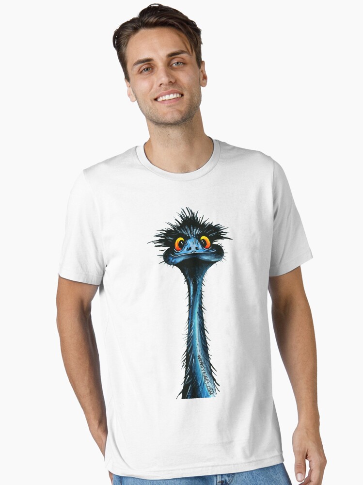Thumbnail 1 of 7, Essential T-Shirt, stunned emu designed and sold by Wendybinks.