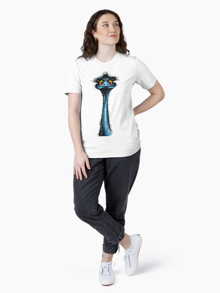 Thumbnail 4 of 7, Essential T-Shirt, stunned emu designed and sold by Wendybinks.