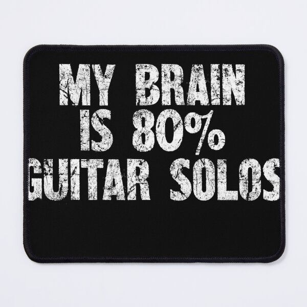 Item preview, My Brain Is 80% Guitar Solos - Shred Master Tee designed and sold by SRZT.