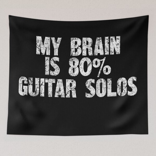 Item preview, My Brain Is 80% Guitar Solos - Shred Master Tee designed and sold by SRZT.