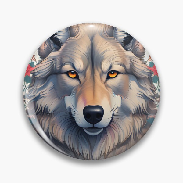 Item preview, Wolf With Red Roses designed and sold by Jonathan Nevsky.