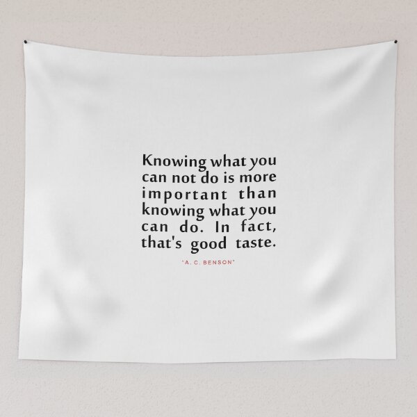 Item preview, Knowing what you..."A. C. Benson" Inspirational Quote designed and sold by ColorQuote.