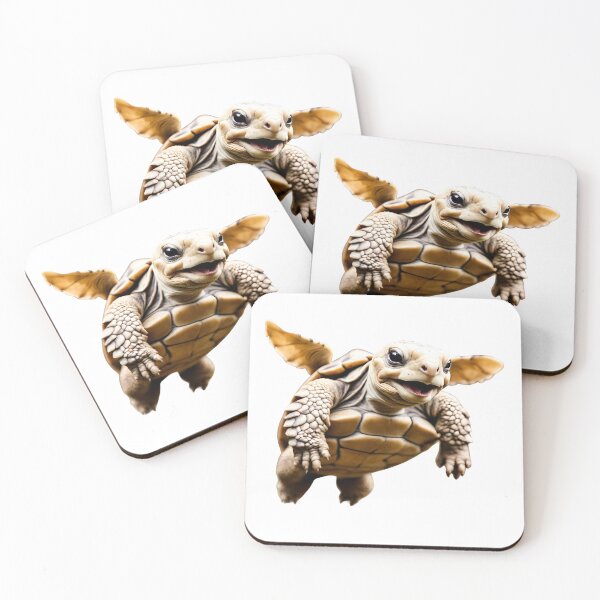 Item preview, A Sulcata tortoise flies with a smiling face designed and sold by gao7650.