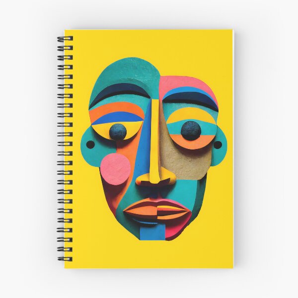 Item preview, Abstract AFRICAN & Colorful Shaped FACE Surrealism Wall ART Décor, Funny Designed Modern Cubism Art  designed and sold by Diinaadesigns.