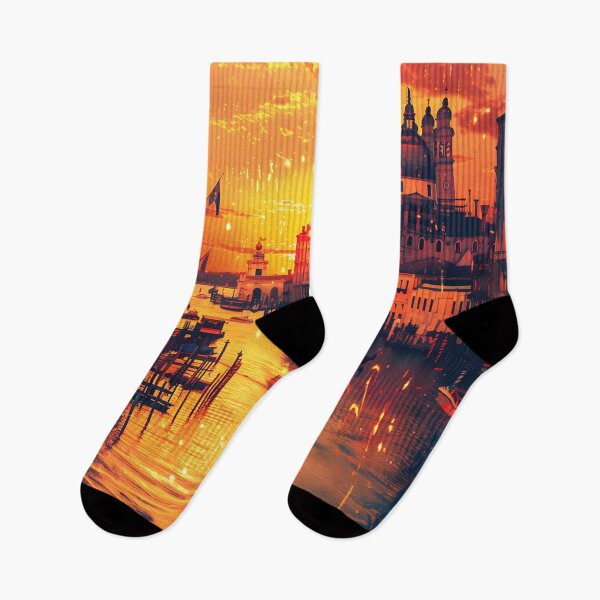 Item preview, Venetian Vision: Cyber Serenity at Dusk designed and sold by Moisky Art.