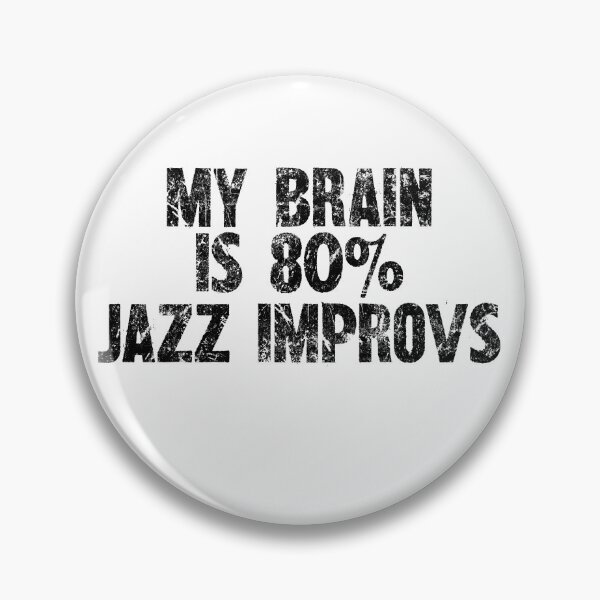 Item preview, My Brain Is 80% Jazz Improvs - Smooth Sax & Keys Tee designed and sold by SRZT.