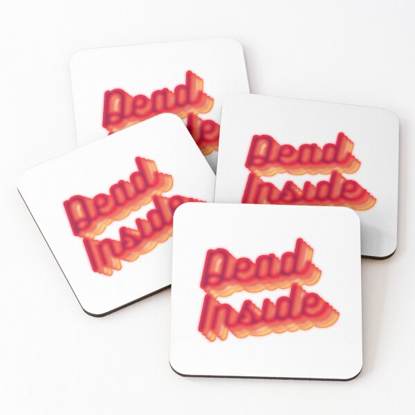 Item preview, DEAD INSIDE Neon Writing Sign designed and sold by Synthwave Poem.