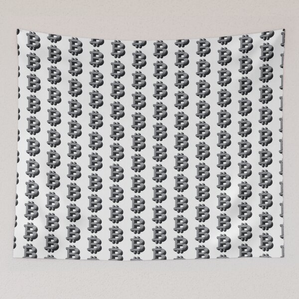 Item preview, Bitcoin Line Art Black and White designed and sold by DegenCouture.