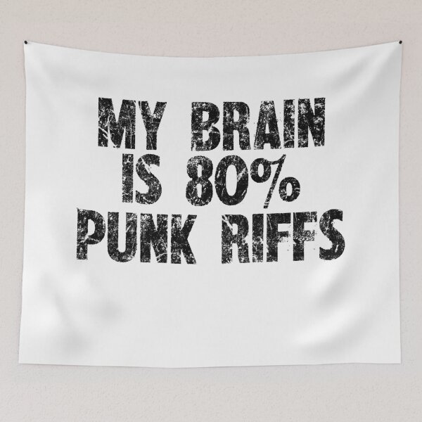 Item preview, My Brain Is 80% Punk Riffs - Rebel Rocker Tee designed and sold by SRZT.