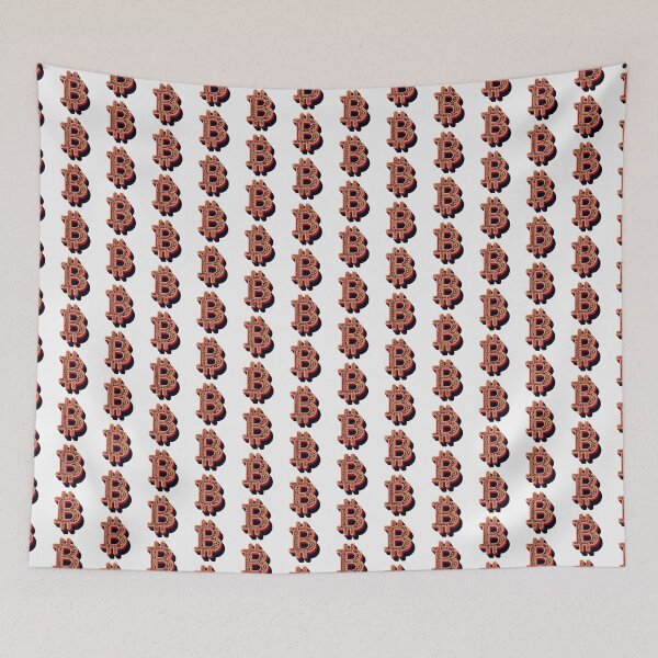 Item preview, Bitcoin Line Art Black and Orange designed and sold by DegenCouture.
