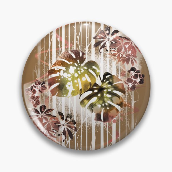 Item preview, Tropical leaf pattern #1 - Brown designed and sold by ArtSea-Bubble.