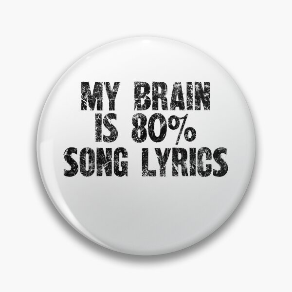 Item preview, My Brain Is 80% Song Lyrics - Melodic Wordsmith Tee designed and sold by SRZT.