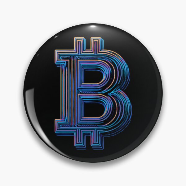 Item preview, Bitcoin Line Art Blue and Black designed and sold by DegenCouture.
