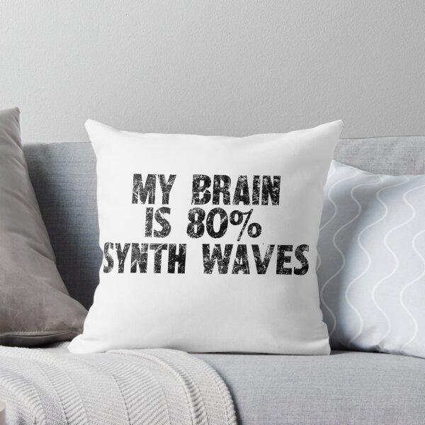 Item preview, My Brain Is 80% Synth Waves - Retro Electro Tee designed and sold by SRZT.