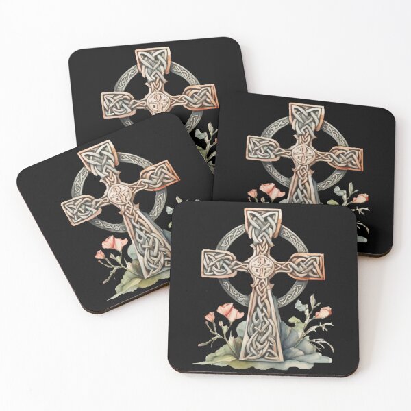 Item preview, Celtic Cross and flowers designed and sold by Flowersonstuff.