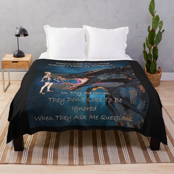 Item preview, People Call Me Crazy For Talking To Dragons designed and sold by Patricia Brown.
