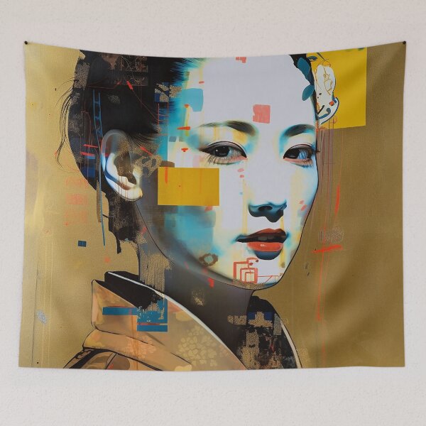 Item preview, Asiatic GEISHA GIRL & Japanese Lover Famous Artistic Wall ART, Elegant Geisha Beauty Wall Art for Indoor Decor designed and sold by Diinaadesigns.