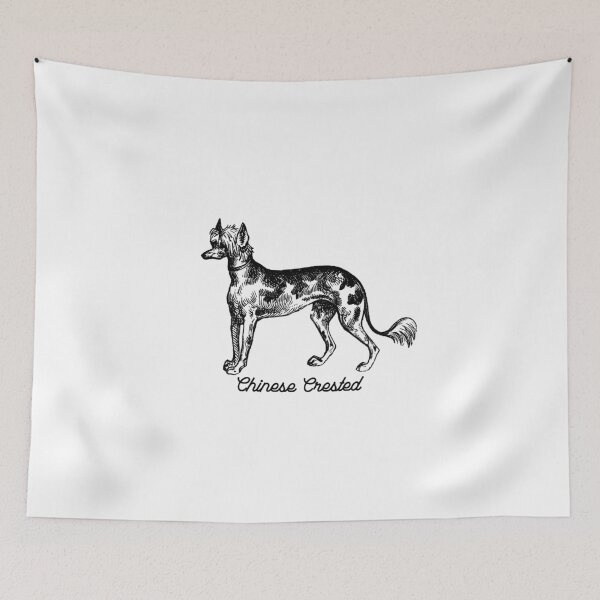 Item preview, Chinese crested - Vintage Black  designed and sold by Kappadog.