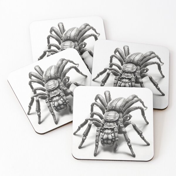 Item preview, Black and white Tarantula pencil drawing designed and sold by Pencil-Art.