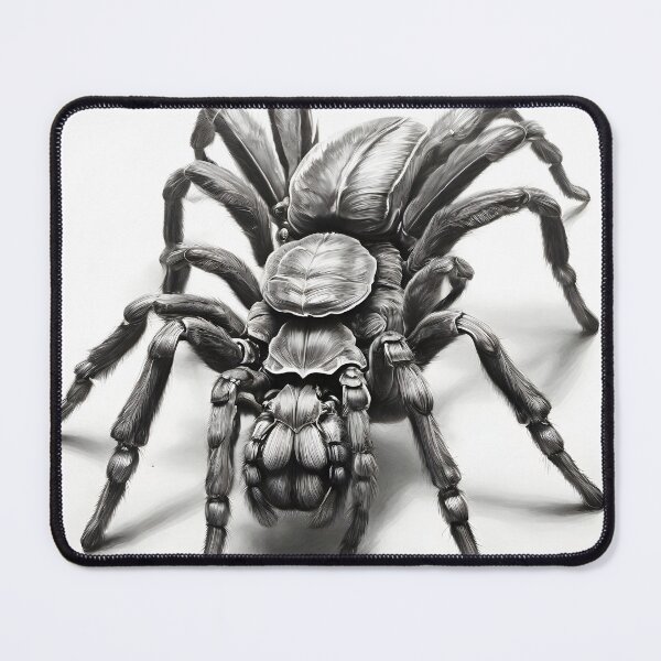 Item preview, Black and white Tarantula pencil drawing designed and sold by Pencil-Art.