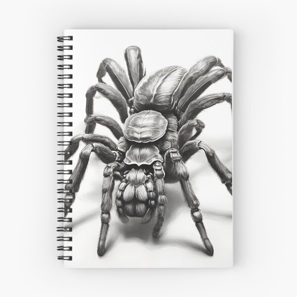 Item preview, Black and white Tarantula pencil drawing designed and sold by Pencil-Art.