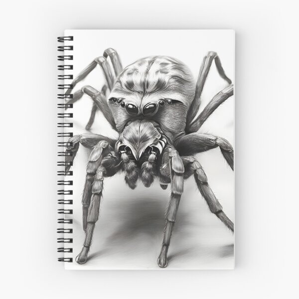 Item preview, Black and white Tarantula pencil drawing designed and sold by Pencil-Art.