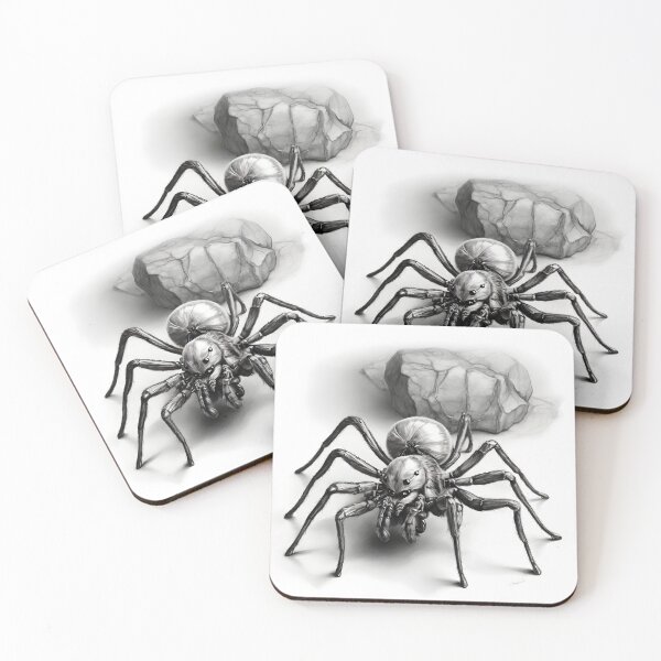 Item preview, Black and white Tarantula pencil drawing designed and sold by Pencil-Art.