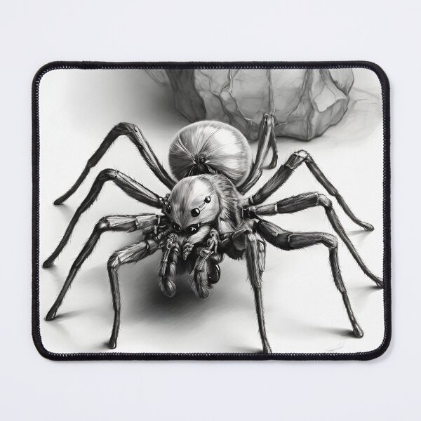 Item preview, Black and white Tarantula pencil drawing designed and sold by Pencil-Art.