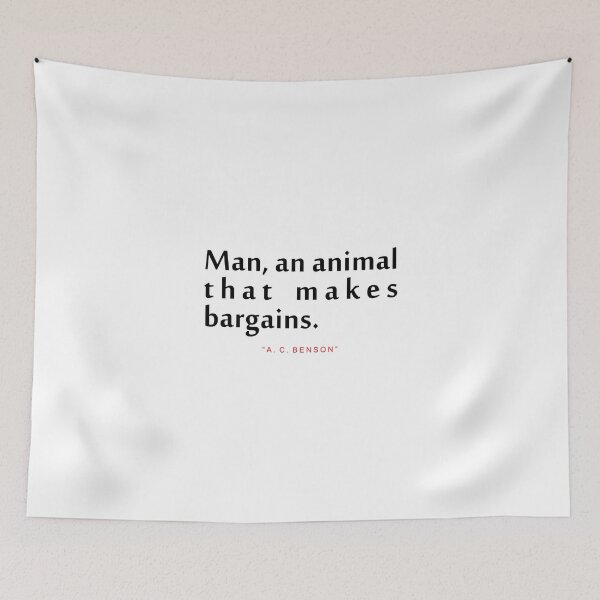 Item preview, Man an animal..."A. C. Benson" Inspirational Quote designed and sold by ColorQuote.