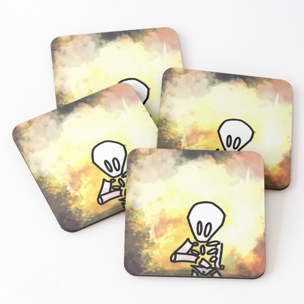 Item preview, #019 Skeleton running away from an Explosion designed and sold by Jasmine Froley.