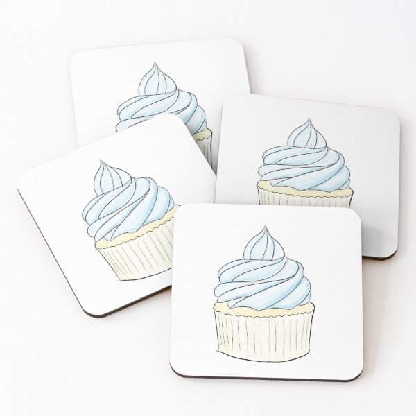 Item preview, Blue cute cupcake cake icing designed and sold by clinoei.