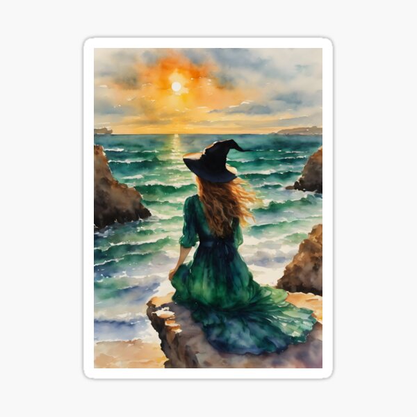 Item preview, Emerald Witch by the Sea by Lyra the Lavender Witch  designed and sold by Lyra The Lavender Witch.