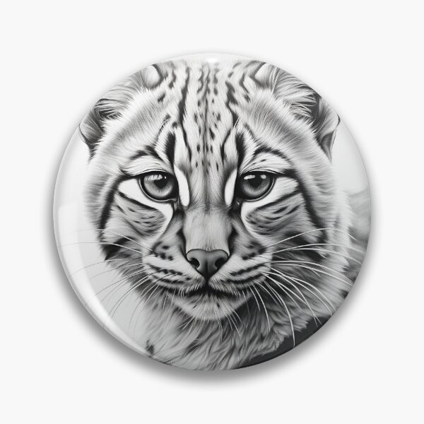 Item preview, Black and white leopard pencil drawing designed and sold by Pencil-Art.