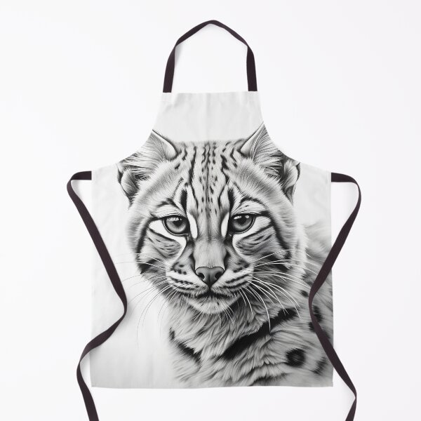 Item preview, Black and white leopard pencil drawing designed and sold by Pencil-Art.