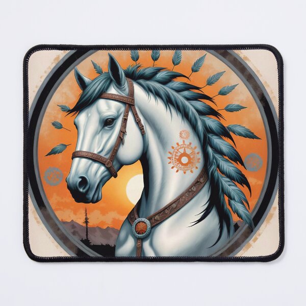 Item preview, Native American Style Animal Art Spirit Horse designed and sold by TheArtOfPat.