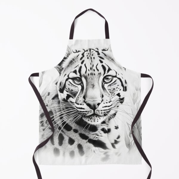 Item preview, Black and white leopard pencil drawing designed and sold by Pencil-Art.