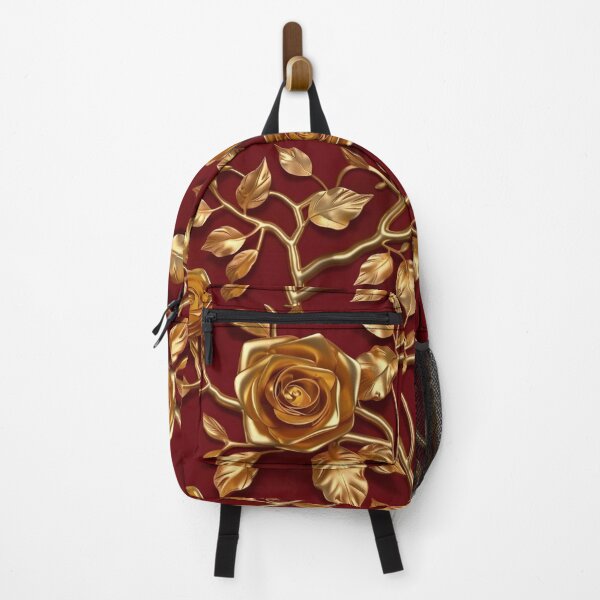 Item preview, Golden roses on red velvet 003 designed and sold by BartHugoKnight.