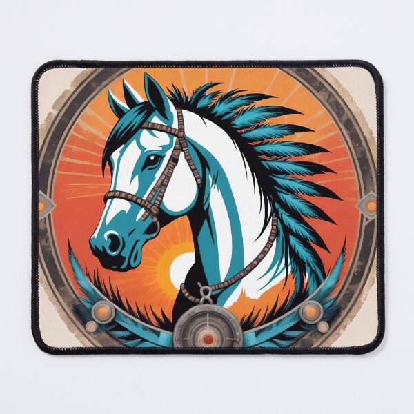 Item preview, Native American Style Animal Art Spirit Horse designed and sold by TheArtOfPat.