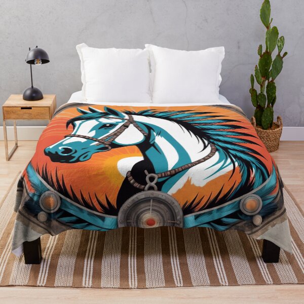 Artikelvorschau, Native American Style Animal Art Spirit Horse entworfen und verkauft von TheArtOfPat.
