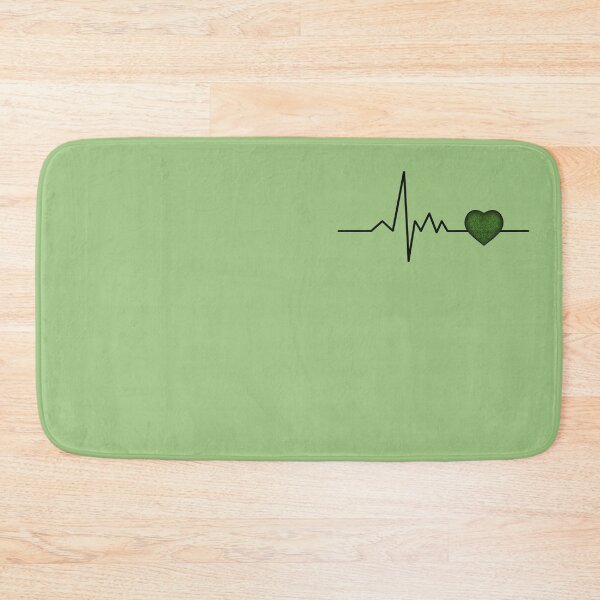 Item preview, Cardiogram with green heart designed and sold by Cherevan.