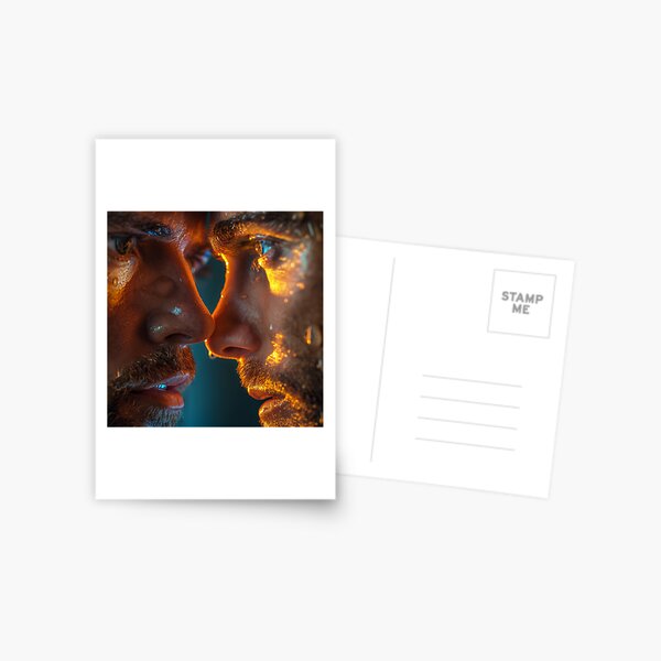 Item preview, Head Portrait - Two men in a standoff designed and sold by ChanningsPinups.