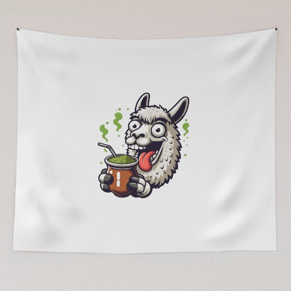 Item preview, Crazy Lama Hold Yerba Mate designed and sold by Domiska.