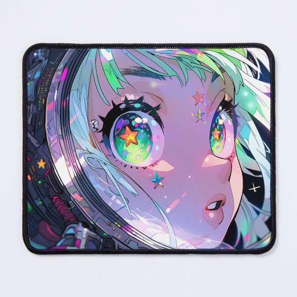 Item preview, Ethereal Cosmic Galaxy Anime Girl designed and sold by bubblegoth.