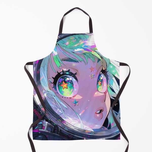 Item preview, Ethereal Cosmic Galaxy Anime Girl designed and sold by bubblegoth.