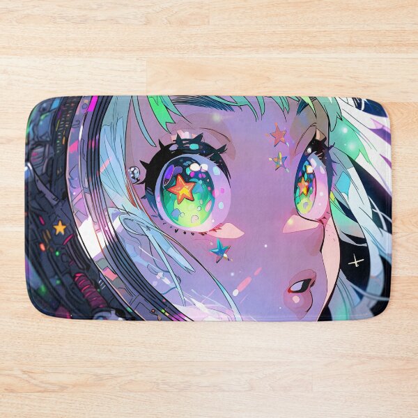 Item preview, Ethereal Cosmic Galaxy Anime Girl designed and sold by bubblegoth.