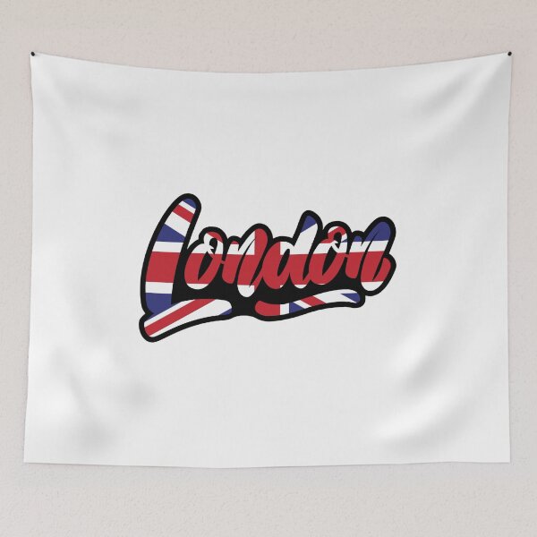 Item preview, London with Union Flag Background designed and sold by ChestJestTees.
