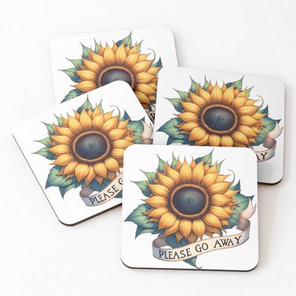 Item preview, Please Go Away Sunflower designed and sold by MyHeartByHands.