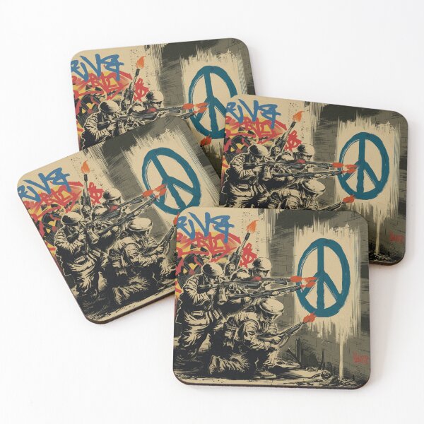 Item preview, Banksy Street soliders peace designed and sold by martin max.