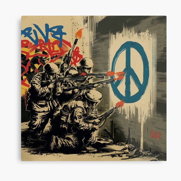 Banksy Peace Wall Art for Sale | Redbubble