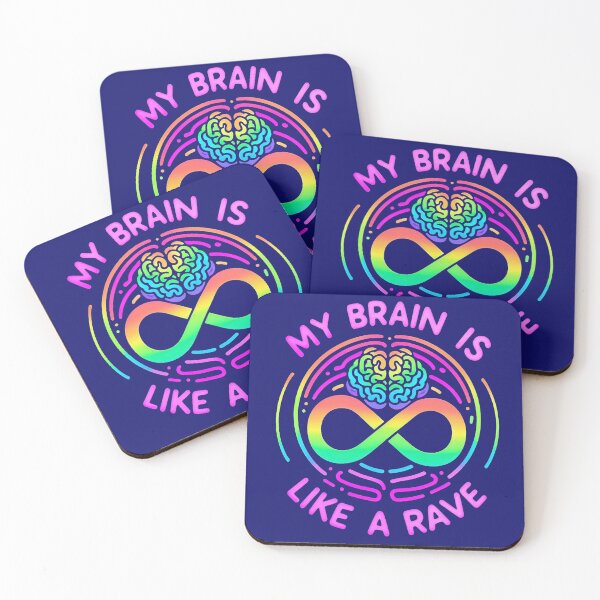 Item preview, My brain is like a rave designed and sold by Vkinsify.